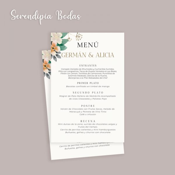 menu boda future